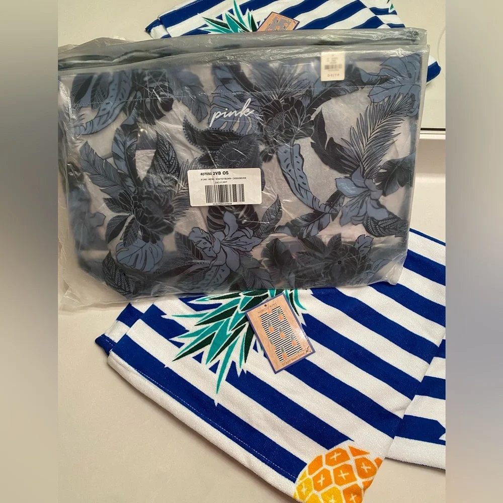 Pink Victoria’s Secret Tote and Towel